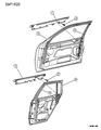 Dodge Shadow Window Run Diagram - 4615891