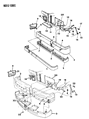 1993 Dodge Dakota Bumper Diagram - 4482856