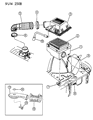 Jeep Comanche Crankcase Breather Hose Diagram - 53007422