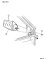 1993 Jeep Grand Wagoneer Car Mirror Diagram - 4723789