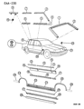 1994 Chrysler LeBaron Door Moldings Diagram - 4676234