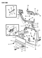 1992 Dodge Caravan Tailgate Handle Diagram - 4378578