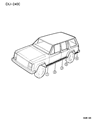 1992 Jeep Cherokee Door Moldings Diagram - 5DA07MX9