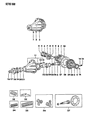 Dodge Ram 50 Differential Diagram - MB664686