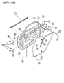 Dodge Colt Door Hinge Diagram - MB546472