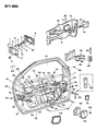Dodge Daytona Window Regulator Diagram - 4467365