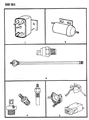 Dodge D150 Ignition Lock Assembly Diagram - 4360095
