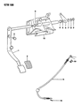 Dodge Colt Clutch Cable Diagram - MB598411