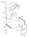 1995 Jeep Wrangler Weather Strip Diagram - 55344542