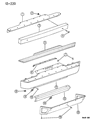 1991 Jeep Wrangler Bumper Diagram - 83507231