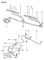 1992 Dodge Colt Wiper Pivot Diagram - MB314157