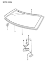 1991 Dodge Colt Car Mirror Diagram - MB717842