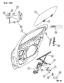 Chrysler Cirrus Window Regulator Diagram - 4856113