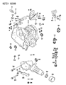 Dodge Stealth Automatic Transmission Output Shaft Seal Diagram - MB837031