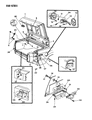 Chrysler New Yorker Trunk Lid Latch Diagram - 4378277