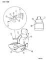Dodge Ram Wagon Armrest Diagram - 5DH94SP8