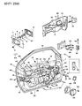 1993 Dodge Daytona Door Handle Diagram - GS13LW7