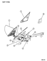1994 Dodge Shadow Car Mirror Diagram - 5252573