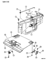 1994 Dodge Dakota Hood Hinge Diagram - 4335116