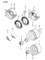 Jeep J20 Wheel Cover Diagram - 52003046