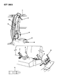 1988 Dodge Dakota Seat Belt Diagram - F848EA3