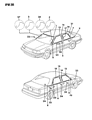 Dodge Monaco Door Moldings Diagram - 4538039