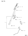 1999 Chrysler Sebring Seat Belt Diagram - MR734243