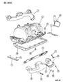 1994 Dodge Ram Wagon Exhaust Manifold Diagram - 53010188