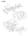 Jeep Comanche Rear Crossmember Diagram - 57000872