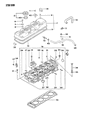 Dodge Colt Cylinder Head Bolts Diagram - MD020730