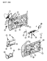 1994 Dodge Shadow Window Regulator Diagram - 4658380