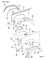 Jeep Cherokee Fender Diagram - 55235227