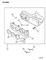 2000 Chrysler Cirrus A/C Switch Diagram - 4897714AA