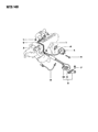 Dodge Ram 50 EGR Valve Diagram - MD155224