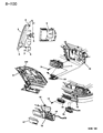Chrysler LeBaron Side Marker Light Diagram - 4676019