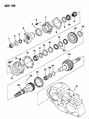 Dodge D250 Automatic Transmission Output Shaft Seal Diagram - 2954128