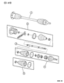Dodge CV Boot Diagram - 4641245
