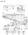 Chrysler Conquest Pinion Bearing Diagram - MB393470