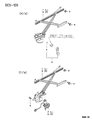 Chrysler Sebring Window Regulator Diagram - MB926374