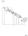 Dodge Colt Axle Shaft Seal Diagram - MB393803