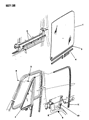 Dodge Ram Wagon Weather Strip Diagram - 55026356