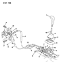 Chrysler LeBaron Shift Cable Diagram - 4504344
