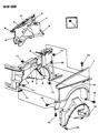 Dodge Grand Caravan Fender Diagram - 4411913