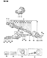 1993 Dodge Ram 50 Carrier Bearing Spacer Diagram - MB569369