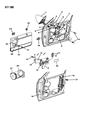 1990 Dodge Shadow Window Regulator Diagram - 4467281