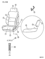 1994 Chrysler LeBaron Seat Cover Diagram - GC88LV4