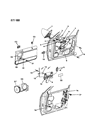 1990 Dodge Shadow Window Regulator Diagram - 4480027