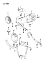 Jeep Comanche Power Steering Reservoir Diagram - 52003130