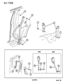 1998 Jeep Cherokee Seat Belt Diagram - 55217143
