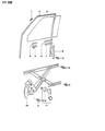 1991 Dodge Ram 50 Window Regulator Diagram - MB422183